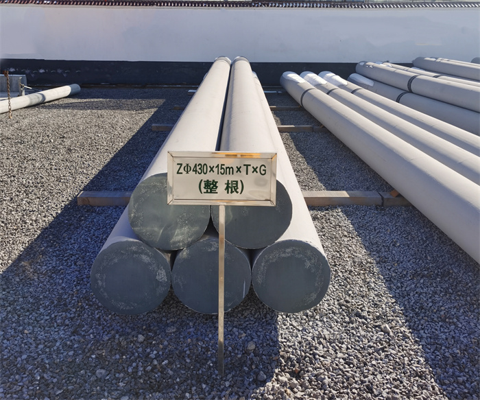 朝阳430×15米×T×G终端电线杆